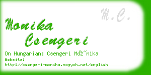 monika csengeri business card